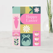 Bright Different Colours Easter Card Kaart (Voorkant)