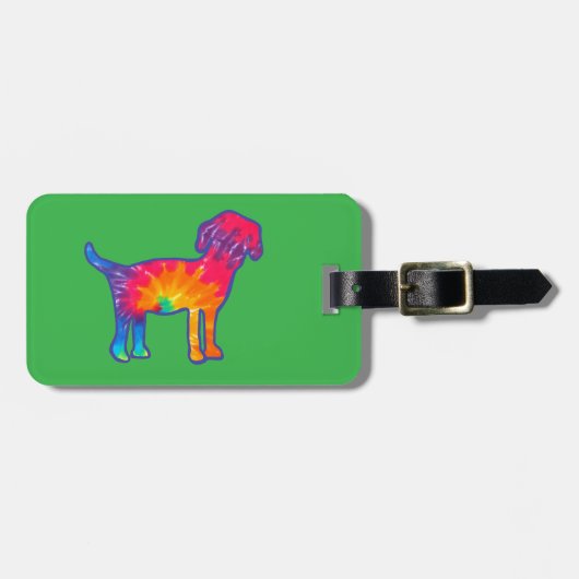 Bright Dog-Bagagelabel Bagagelabel (Voorkant horizontaal)