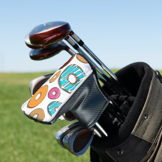 Bright Donut Whimsical Pattern Golfheadcover (Insitu)