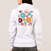 Bright Donut Whimsical Pattern Hoodie (Achterkant)