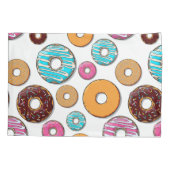 Bright Donut Whimsical Pattern Kussensloop (Achterkant)