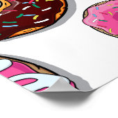 Bright Donut Whimsical Pattern Poster (Hoek)