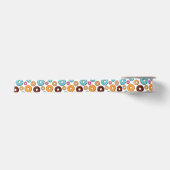 Bright Donut Whimsical Pattern Satijnen Lint (Voorkant)