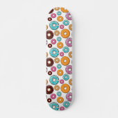 Bright Donut Whimsical Pattern Skateboard (Voorkant)