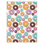 Bright Donut Whimsical Pattern Tafelkleed (Voorkant)