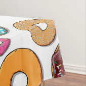 Bright Donut Whimsical Pattern Tafelkleed (Voorbeeld)