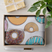 Bright Donut Whimsical Pattern Tissuepapier (Geschenk)