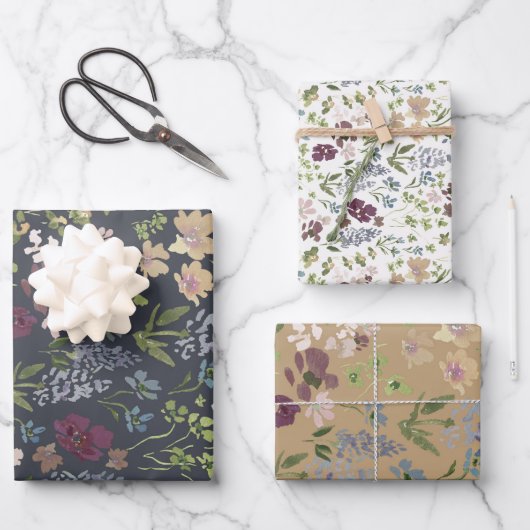 Bright Doodles Wrapping Paper Set of 3 (Voorkant)