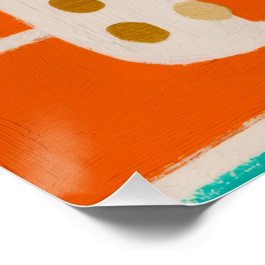 Bright Dopamine Decor Monogram Letter A Poster (Hoek)