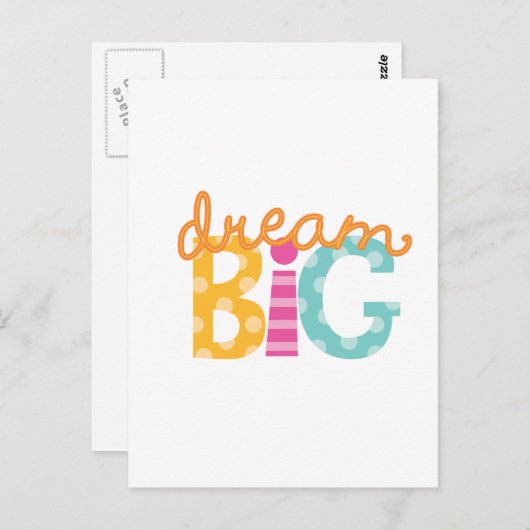 Bright Dream Big Logo Briefkaart (Voorkant / Achterkant)