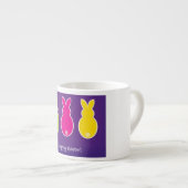Bright Easter Bunny Silhouette Espresso Kop (Voorkant rechts)