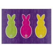 Bright Easter Bunny Silhouette Snijplank (Voorkant)