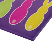 Bright Easter Bunny Silhouette Snijplank (Hoek)