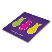 Bright Easter Bunny Silhouette Tegeltje (Zijkant)