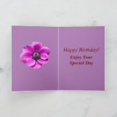 Bright en Bold Bloemen Verjaardag Kaart voor Grann (Binnen)