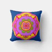 Bright en Edgy Colored Rangoli Kussen (Voorkant)