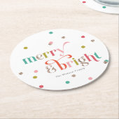 Bright en Merry Holiday Party Onderzetters (Gebogen)