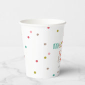 Bright en Merry Holiday Party Paper Cup Papieren Bekers (Rechts)