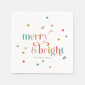 Bright en Merry Holiday Party Servetten (Voorkant)