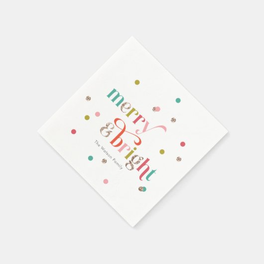 Bright en Merry Holiday Party Servetten (Hoek)