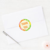 Bright en Modern Citrus Slices Party Sticker (Envelop)