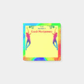 Bright Energetisch Basketball-thema voor coach Post-it® Notes (Voorkant)