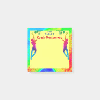 Bright Energetisch Basketball-thema voor coach Post-it® Notes