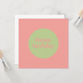 Bright Escape Birthday Card - card #4 of 18 Kaart (Voorkant / Achterkant in situ)