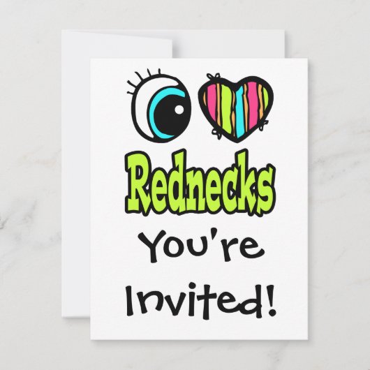 Bright Eye Hart Ik Hou Van Rednecks Kaart (Voorkant)