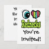 Bright Eye Hart Ik Hou Van Rednecks Kaart (Voorkant / Achterkant)