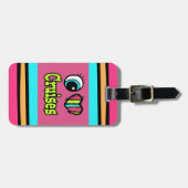 Bright Eye Heart I Love Cruises Bagagelabel (Voorkant horizontaal)