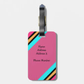 Bright Eye Heart I Love Cruises Bagagelabel (Achterkant verticaal)