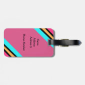 Bright Eye Heart I Love Cruises Bagagelabel (Achterkant horizontaal)