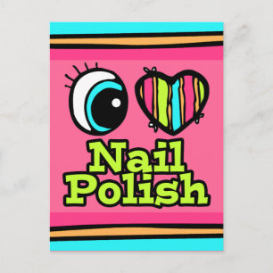 Bright Eye Heart Ik Hou Van Nagellak Briefkaart