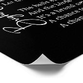 Bright Eyed Girl Inspirerend Gedicht Muur Poster (Hoek)