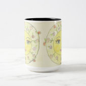 Bright eyed Little flower zon Two-Tone Coffee Mok (Center)