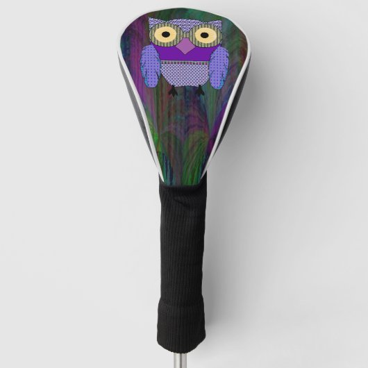 Bright Eyed Owl Golfheadcover (Voorkant)