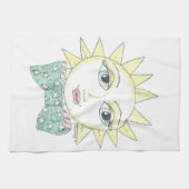 Bright Eyed Sun - keukenhanddoek (Horizontaal)