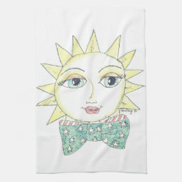 Bright Eyed Sun - keukenhanddoek