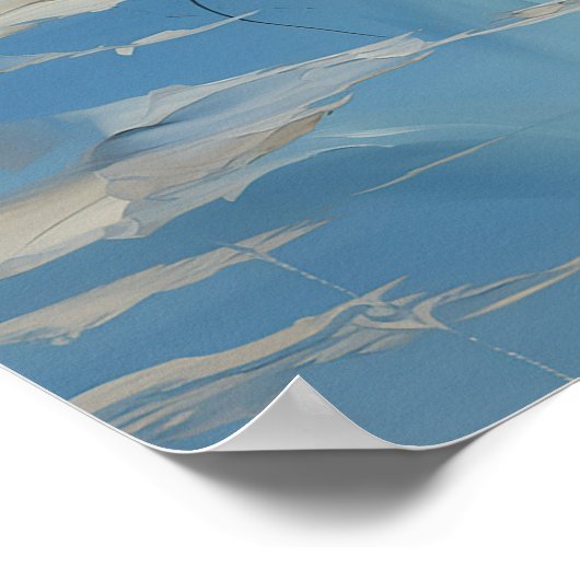 Bright Eyes breed schilderij Poster (Hoek)