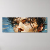 Bright Eyes breed schilderij Poster (Voorkant)