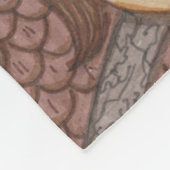 Bright Eyes Owl Dragon Fleece Deken (Hoek)