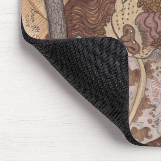 Bright Eyes Owl en Dragon Muismat (Hoek)