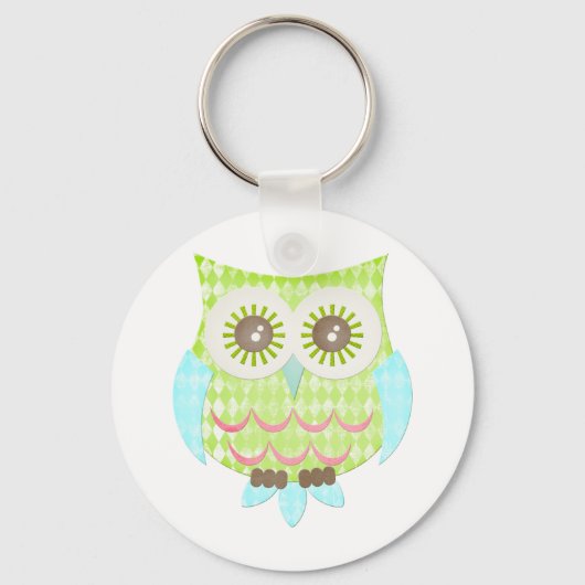 Bright Eyes Owl Sleutelhanger (Voorkant)