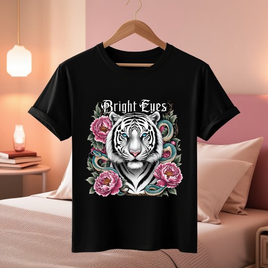 Bright Eyes Tiger T-shirt - Bloemkunst