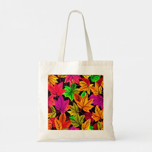 Bright Fall Leaves Canvas Tas (Achterkant)