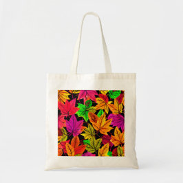 Bright Fall Leaves Canvas Tas