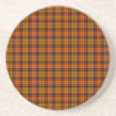 Bright Fall Plaid Zandsteen Onderzetter (Voorkant)
