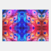 Bright Feather Jewel Tone Inpakpapier Vel (Voorkant 2)