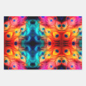 Bright Feather Jewel Tone Inpakpapier Vel (Voorkant)